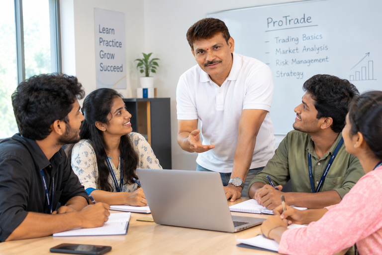Pro Trade Trading Academy student testimonials and learning experiences. Stock market training and technical analysis education